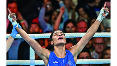 No stopping Nikhat, punches her way to boxing glory again