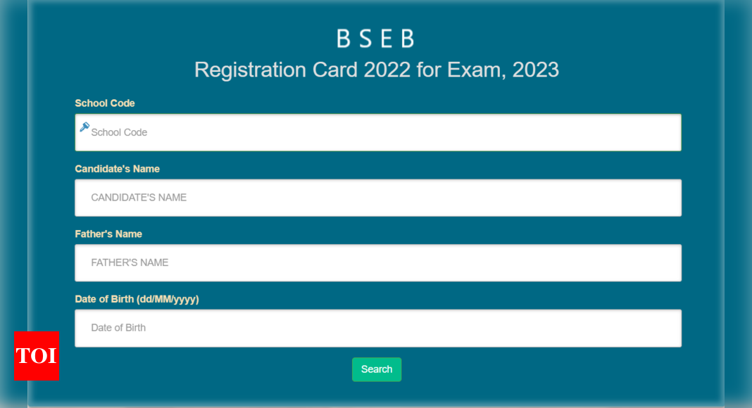 Bseb: BSEB 2022: Class 10 Registrations 2022 For Annual Exam 2023 ...