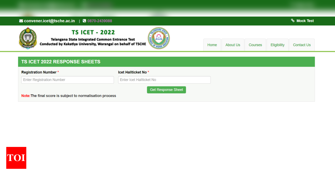 TS ICET Answer Key 2022 last date to raise objections today @icet.tsche.ac.in – Times of India