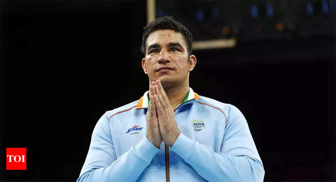 CWG 2022: Fast-rising boxer Sagar Ahlawat settles for silver on international debut | Commonwealth Games 2022 News – Times of India
