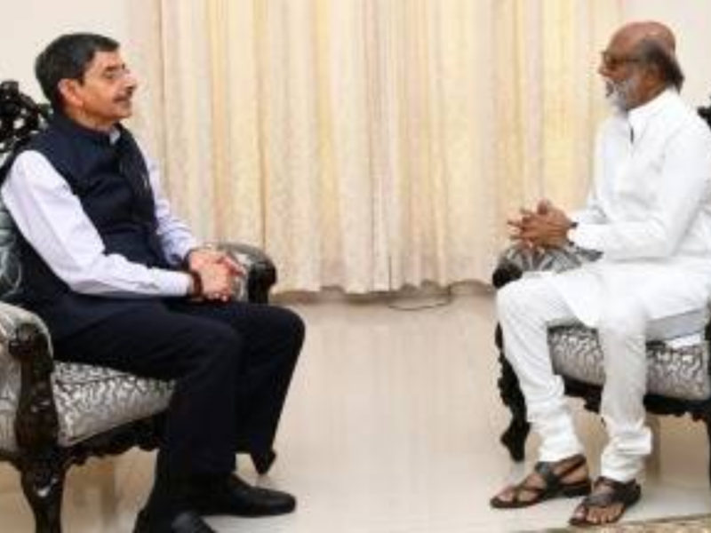 Actor Rajinikanth meets Tamil Nadu Governor RN Ravi