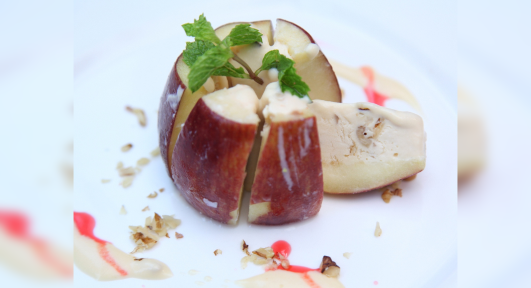 Stuffed Apple Ice Cream Recipe: How to make Stuffed Apple Ice Cream Recipe at Home: Times Food