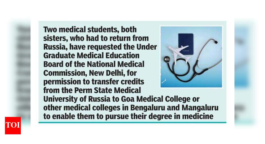 2 Goan medical students in Russia seek reprieve in India | Goa News ...