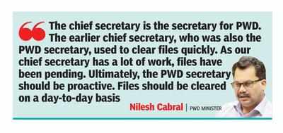 PWD min slams chief secy for keeping files pending