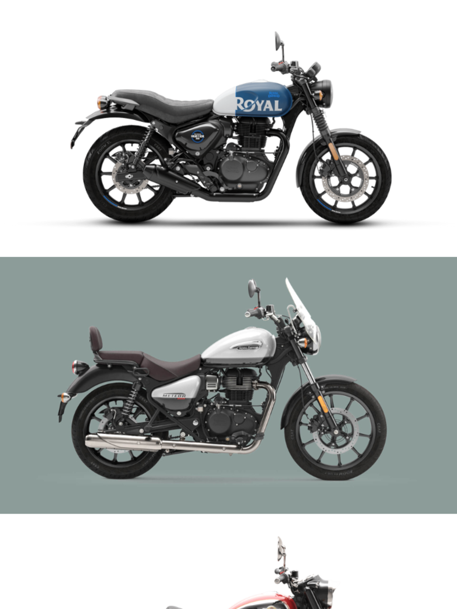 Royal Enfield Hunter 350 vs Meteor 350 vs Classic 350 All differences