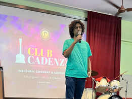 Mukesh Ghatwal inaugurates Club Cadenza with a drumroll at Don Bosco College