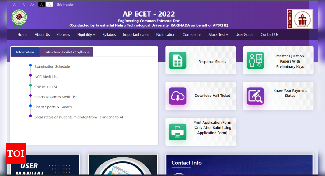 AP ECET 2022 results likely to be released tomorrow @ cets.apsche.ap.gov.in – Times of India