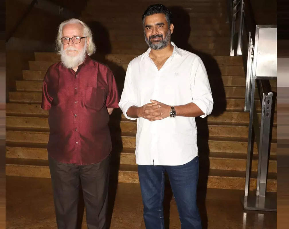
R Madhavan attends the success bash of Rocketry: The Nambi Effect
