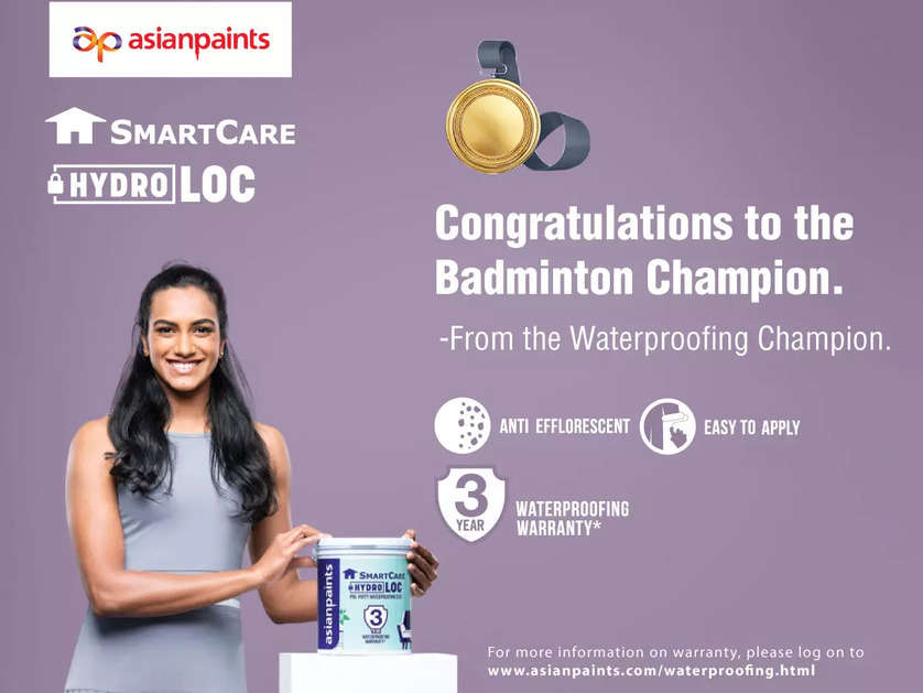 Asian Paints is all praises for their new brand ambassador PV Sindhu’s immaculate performance at CWG 2022