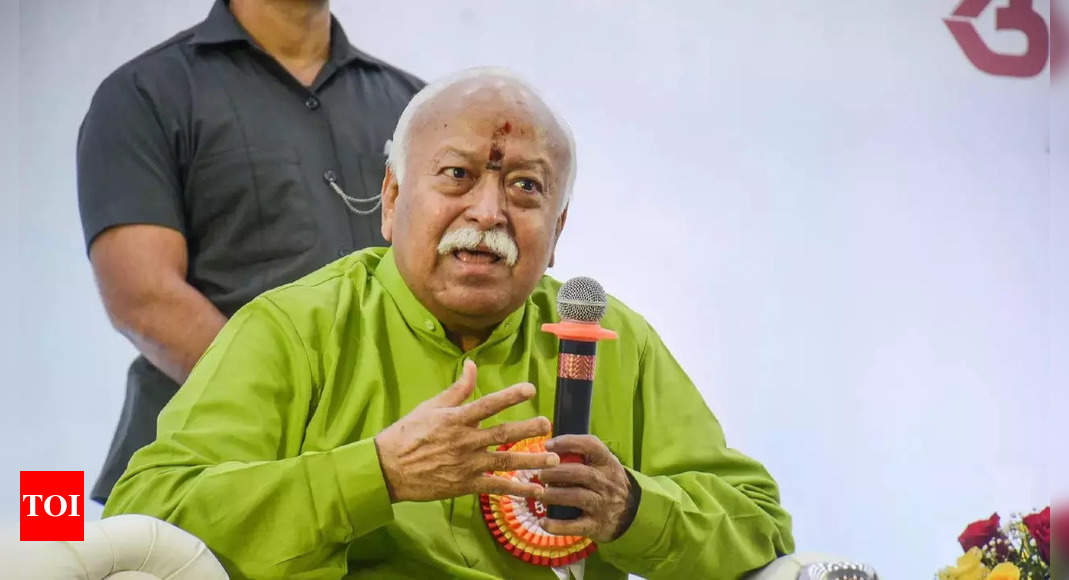 One leader alone cannot tackle all challenges before this country: Mohan Bhagwat | India News – Times of India