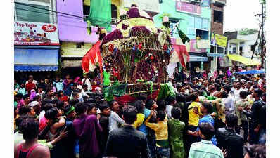 Muharram processions taken out in Seikhpur village
