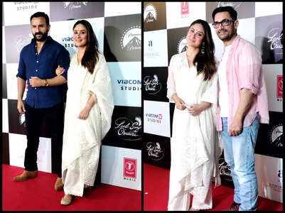 LIVE: Aamir, Kareena, Saif & others attend special screening of Laal Singh Chaddha