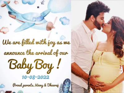 Dheeraj Dhoopar and Vinny Arora blessed with a baby boy; share their excitement with a cute post