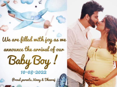 Dheeraj & Vinny blessed with a baby boy