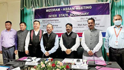 Assam, Mizoram ministers hold border talks in Aizawl
