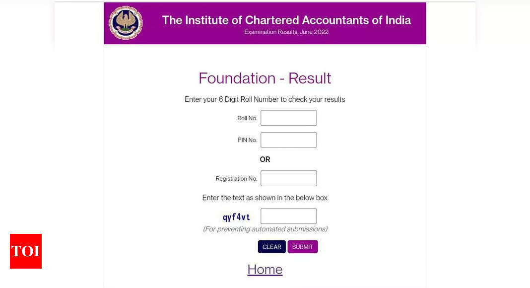 ICAI CA June Result 2022 at icai.nic.in; check here – Times of India