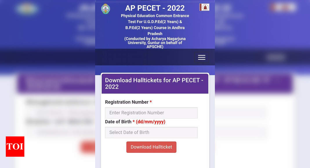 AP ECET 2022 Hall Ticket released at cets.apsche.gov.in, check direct link – Times of India