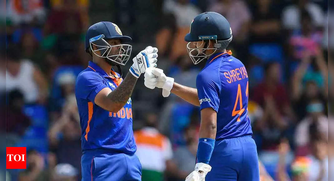 ICC T20I Rankings: Suryakumar Yadav stays No. 2, Shreyas Iyer moves up | Cricket News – Times of India