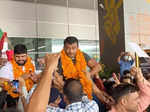 India's CWG 2022 stars welcomed back home