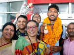 India's CWG 2022 stars welcomed back home