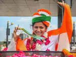 India's CWG 2022 stars welcomed back home