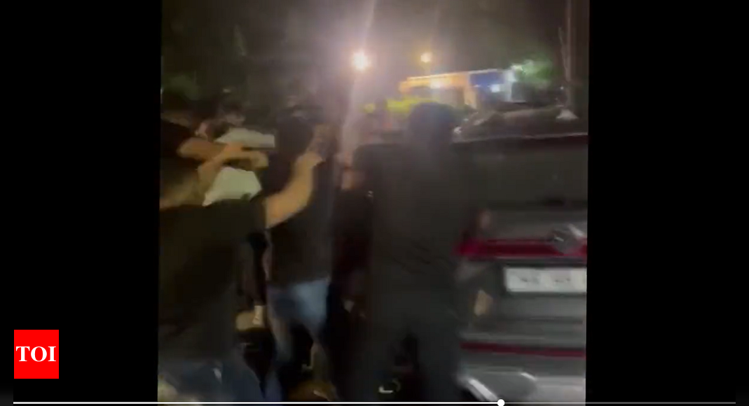 Video: Man beaten up by several bodyguards of club in Gurugram ...