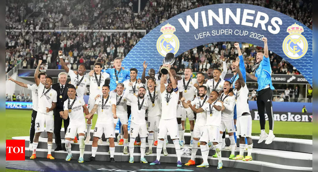 Real Madrid beat Eintracht for record fifth UEFA Super Cup win