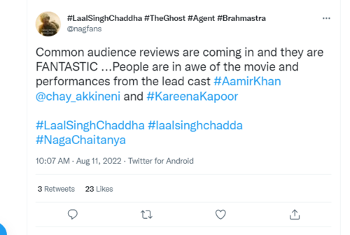 Laal Singh Chaddha' (Telugu) Twitter Review: Check out what the audience  has to say about Aamir Khan and Naga Chaitanya's film…!