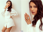 Shehnaaz Gill looks drop-dead gorgeous in a pristine white mini dress, see pictures