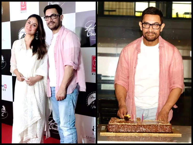 Aamir Khan dons the same pink shirt from his birthday and trailer launch for 'Laal Singh Chaddha' special screening, is it his lucky charm?