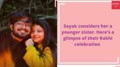Sayak Chakraborty and Pallavi Mukherjee celebrate Rakhi