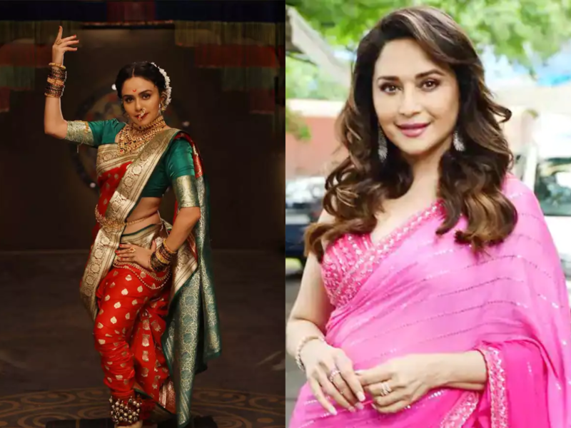 Jhalak Dikhhla Jaa 10: Contestant Amruta Khanvilkar enjoys a fan moment with actress Madhuri Dixit during promo shoot; says “These moments were so surreal for me”