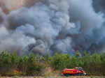 Wildfires rip through France amid new heat wave; see pics