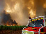 Wildfires rip through France amid new heat wave; see pics