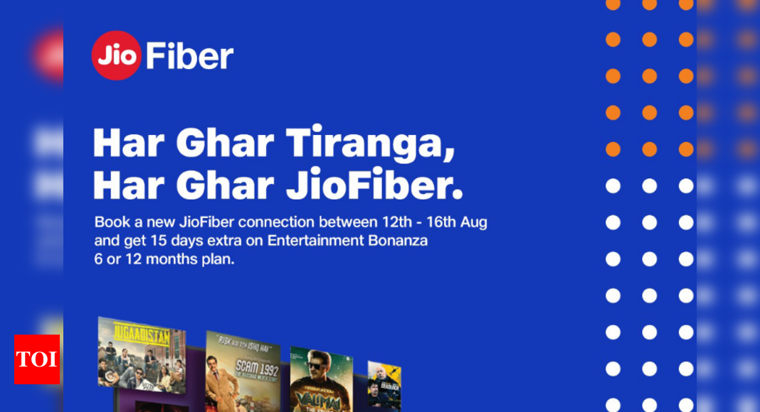 Reliance Jio launches Har Ghar Tiranga, Har Ghar JioFiber offer, and other Independence Day plans with free gifts worth Rs 3,000 – Times of India