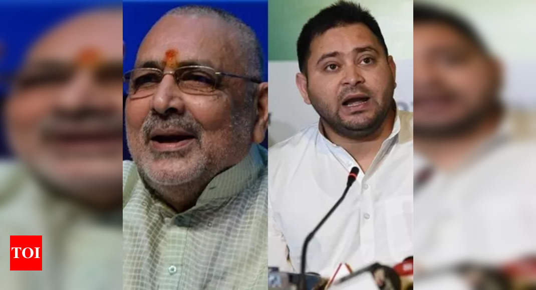 Bihar war of words: Giriraj Singh vs Tejashwi Yadav | India News ...