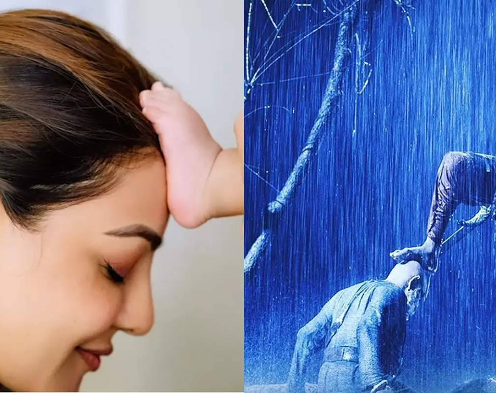 
Kajal Aggarwal recreates the epic Bahubali-Kattappa scene with her baby boy Neil in an adorable picture. Check out!
