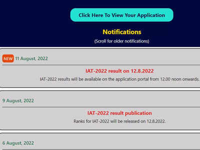 IISER 2022 Result released at iiseradmission.in, check direct link here