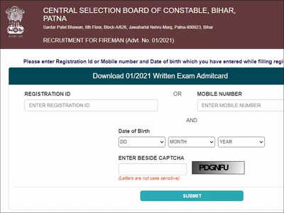 Bihar CSBC Fireman admit card 2022 released at csbc.bih.nic.in; Supplementary exam on August 28