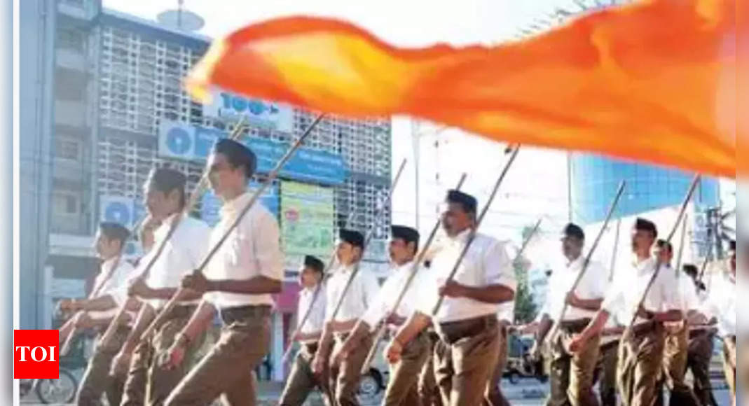  RSS changes profile pictures of its social media accounts | India News - Times of India