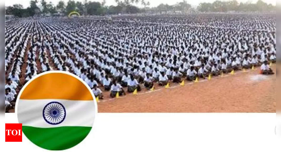 RSS changes profile pictures of its social media accounts to national flag | India News – Times of India