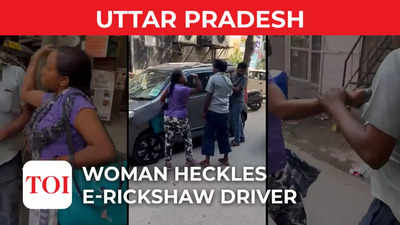 On cam: Woman slaps e-rickshaw driver in Noida, video goes viral