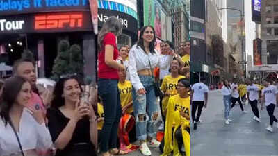 Happy birthday Sara Ali Khan! The diva gets featured on Times Square billboard, fans do a special flashmob