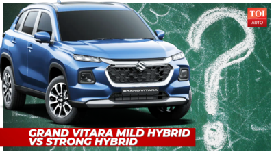 Maruti Suzuki Grand Vitara mild hybrid vs strong hybrid: Technology and differences explained!