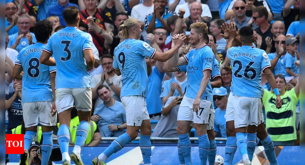 EPL: Champions Man City make it two wins from two by thrashing Bournemouth | Football News – Times of India