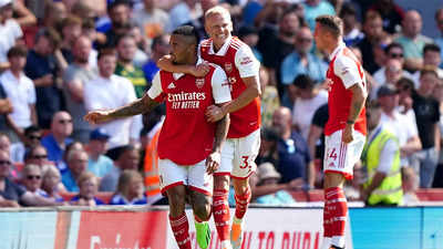 EPL: Jesus opens Arsenal account with double in 4-2 win over Leicester