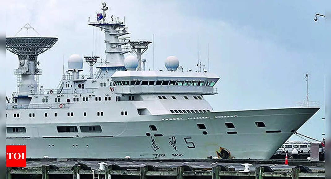 In U-turn, Sri Lanka allows Chinese vessel to dock from August 16-22 – Times of India