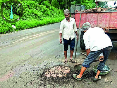 NMC restarts work to fill potholes as rain takes a break