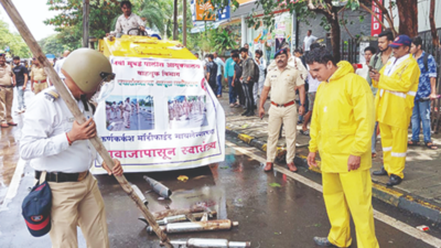 Navi Mumbai traffic police seize and destroy 151 modified silencers