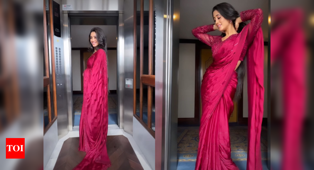 Follow these 5 steps of Shivangi Joshi for a beautiful look in a saree